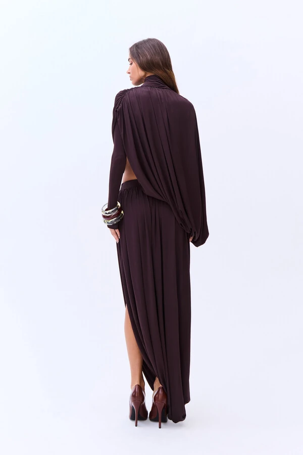 Conjunto Blusa/saia E Capa Aline