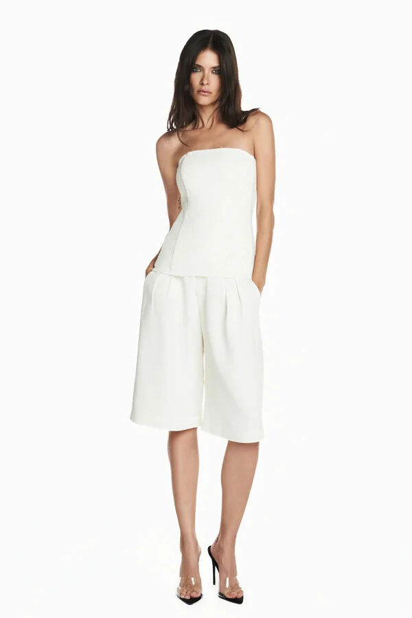 Bermuda Alfaiataria Fio Crepe