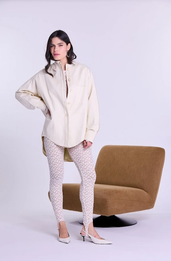 Jaqueta Over Gabardine