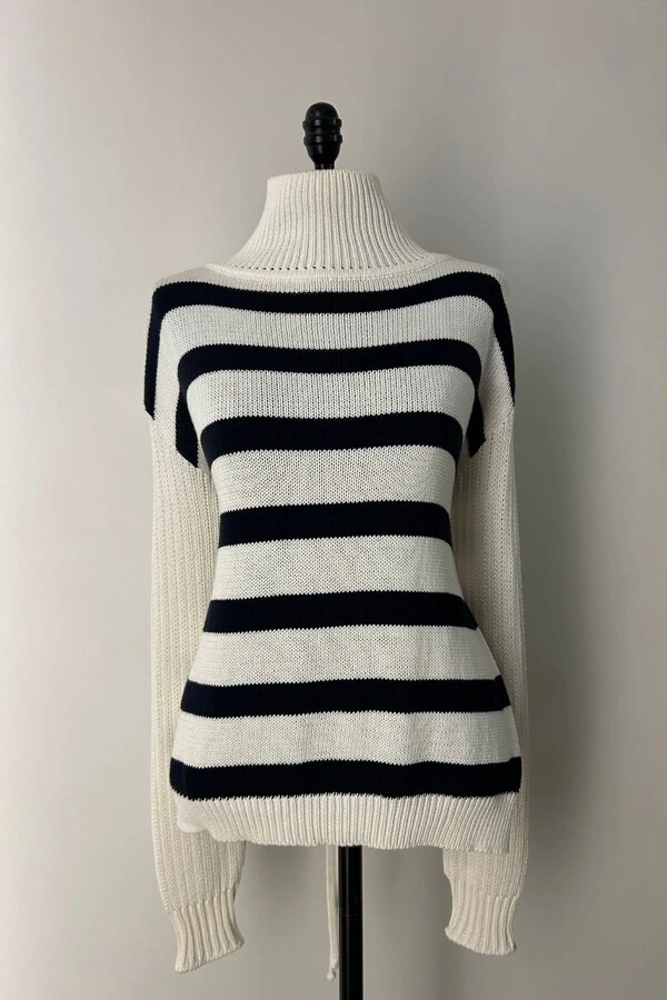 Blusa Tricot M/l Daily Listrado