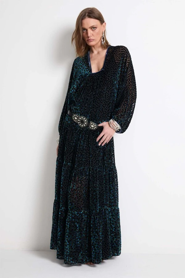 Vestido Longo Devorê Importado