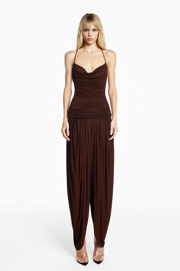 Regata alça corpo drapeado