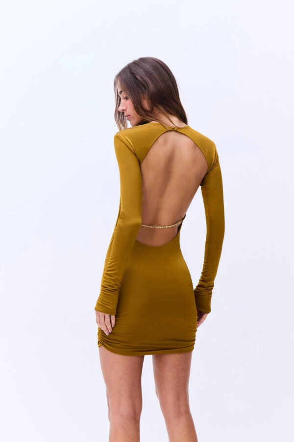 Vestido Com Capa Tule Hellen