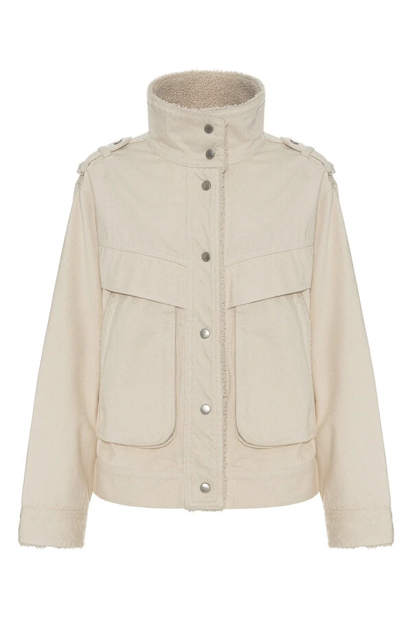 Jaqueta Aviator Sherpa