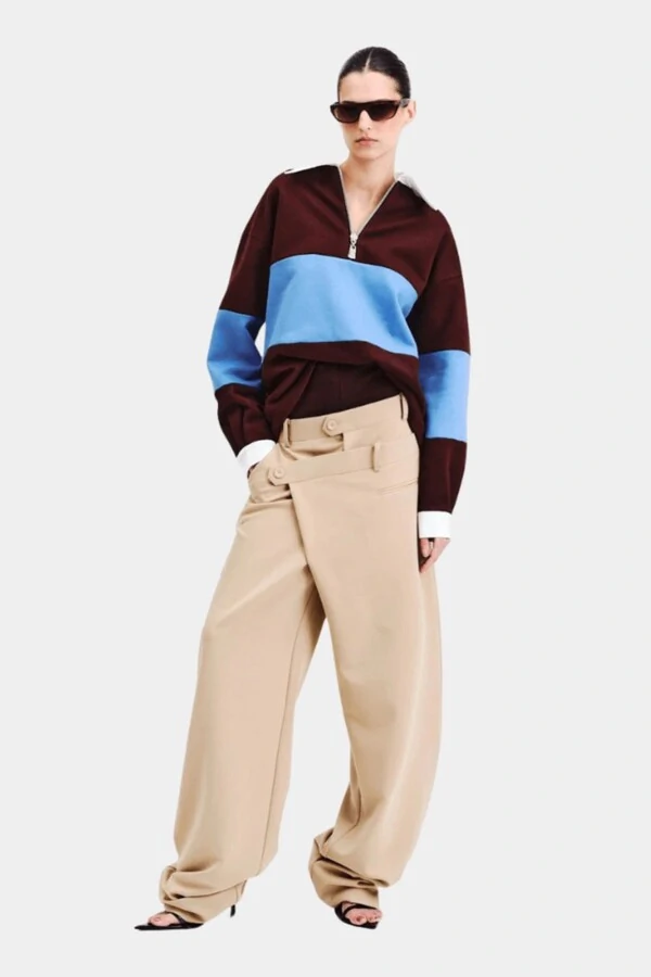 Blusa Polo zíper mix