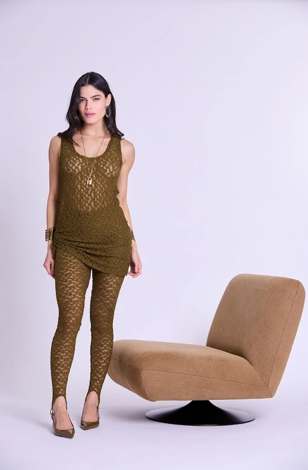 Legging Renda Com Pezinho Botik