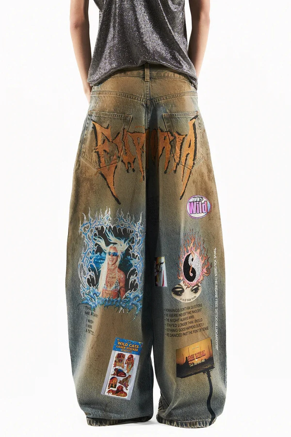 Calça Jeans Euphoria Estampado