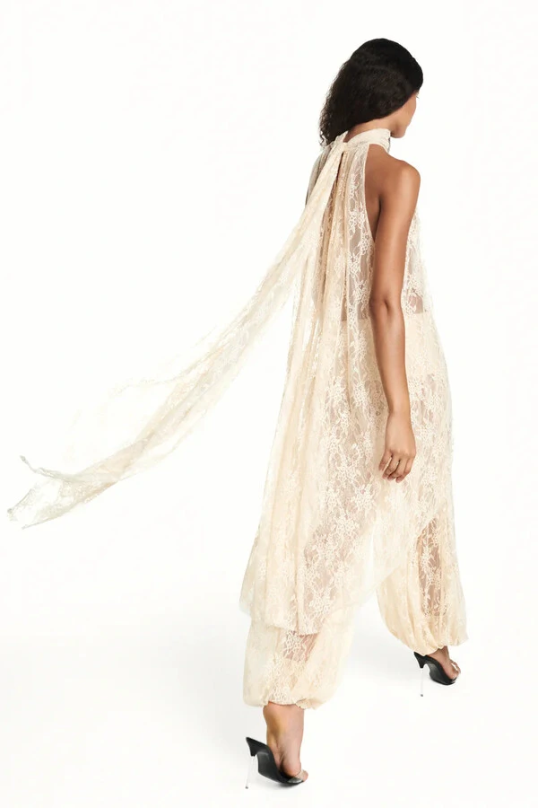 Blusa Gola Alta Mullet Renda