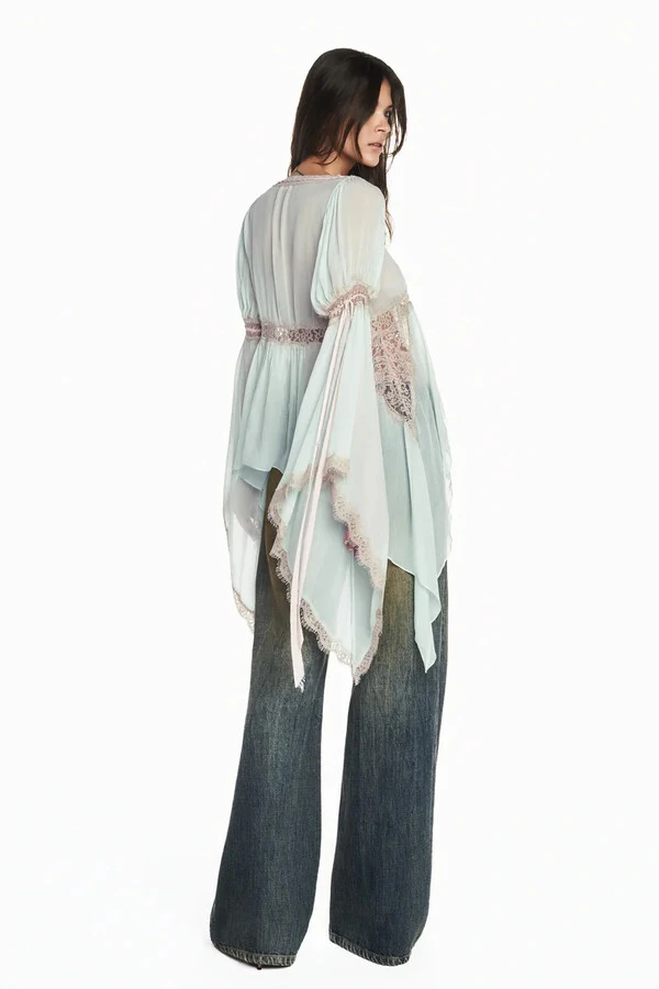 Calça Jeans Dirty Flare Cintura