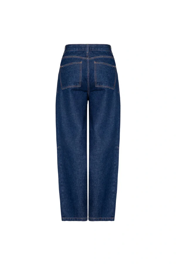 Calça Barrel Raw Denim