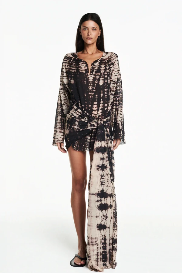 Bata algodão tie dye