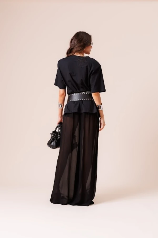 Calça Pantalona Elástico