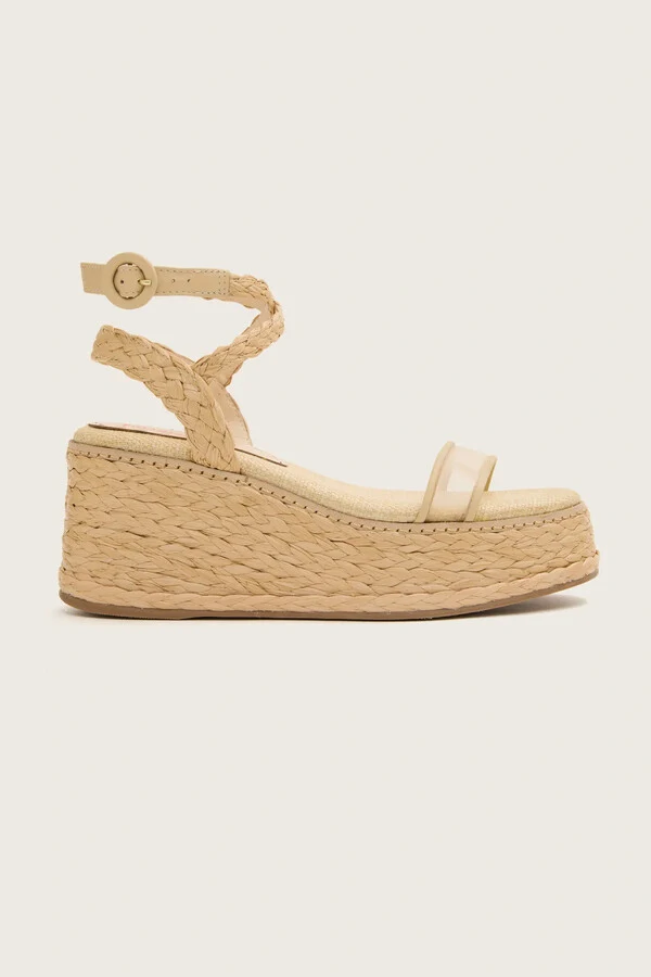 Sandália Flatform Tule