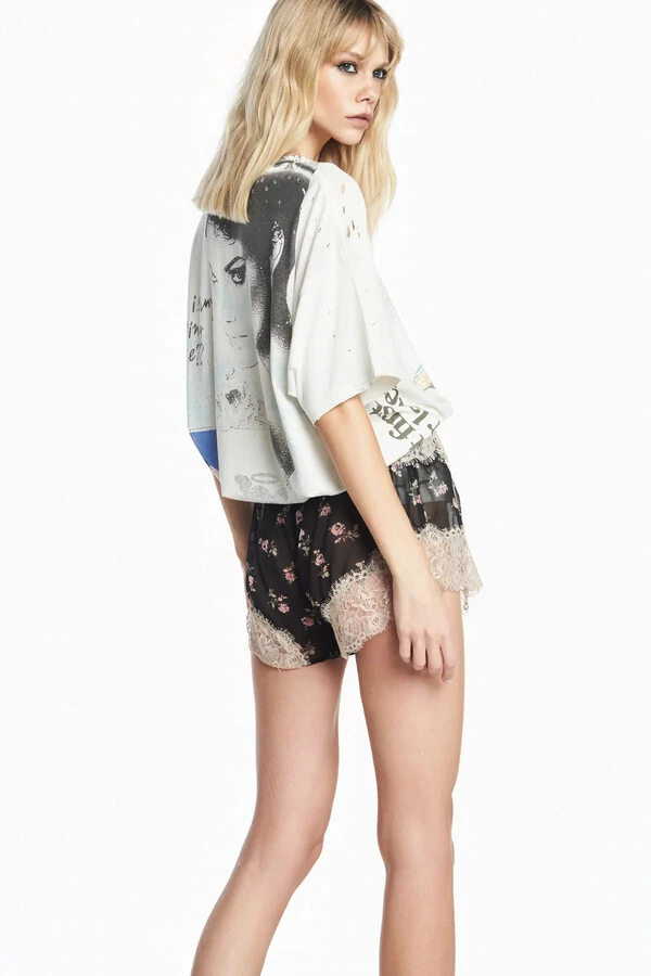 Shorts Chiffon Floral