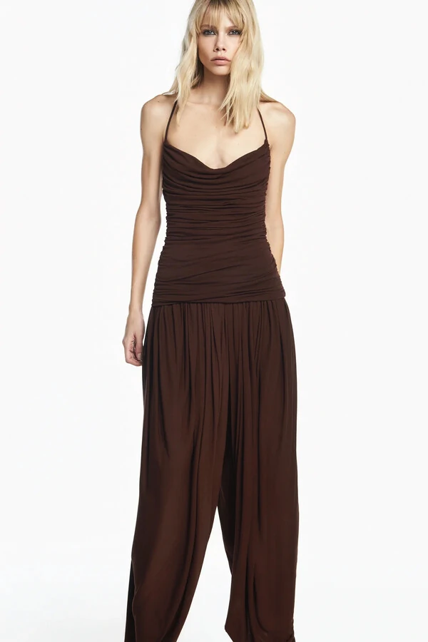 Regata alça corpo drapeado