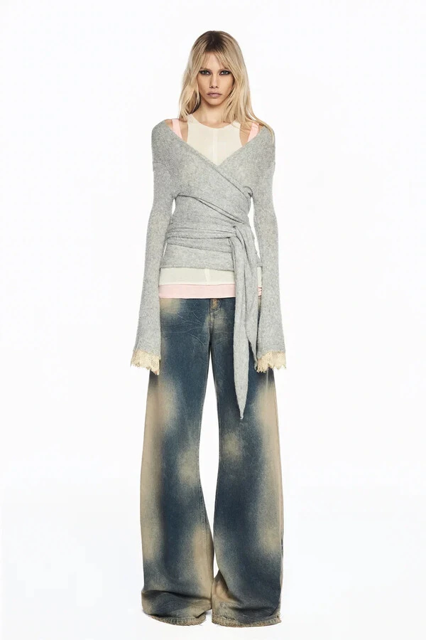 Blusa Cashecouer Tricot Renda Punho