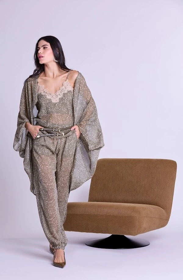 Kimono Chiffon Botik Floral