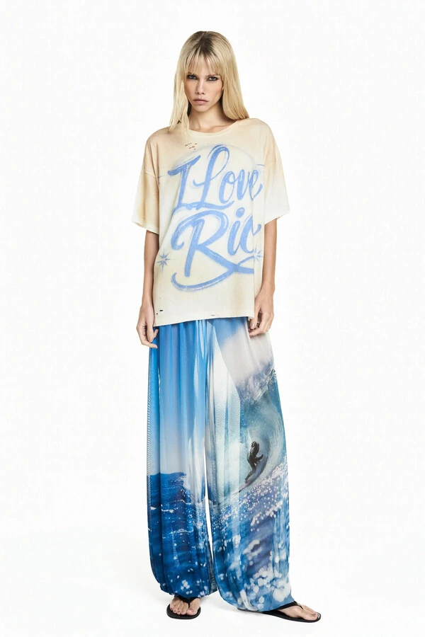 Camiseta I Love Rio Estampado M