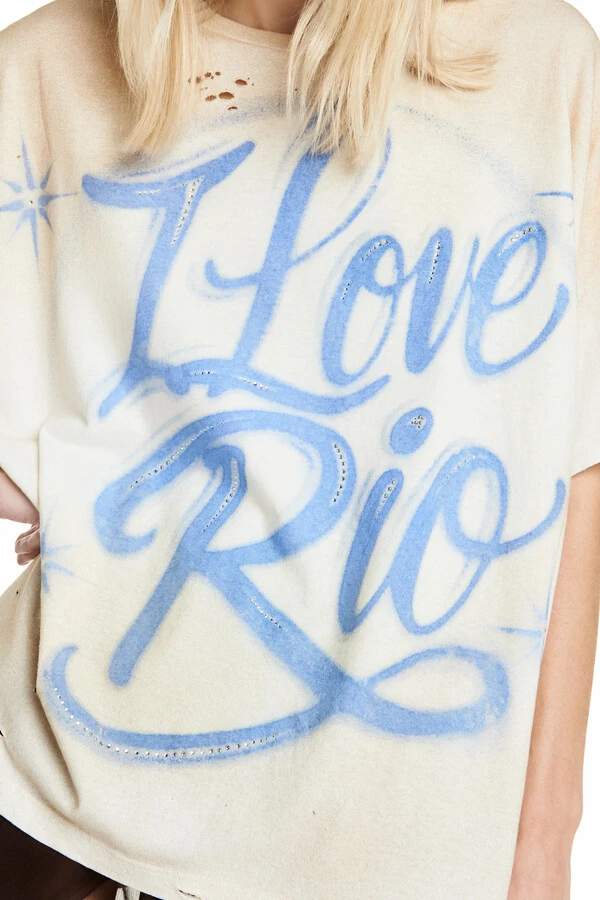 Camiseta I Love Rio Estampado M