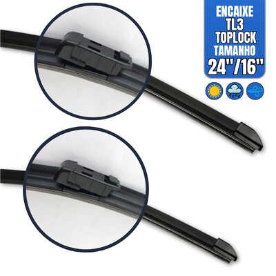 Foto Palheta Silicone Limpador De Para-brisa Volkswagen UP 2014 até 2021
