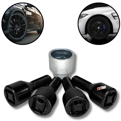 Foto Parafuso Antifurto Preto M14 x 1,25mm BMW E Mini Cooper