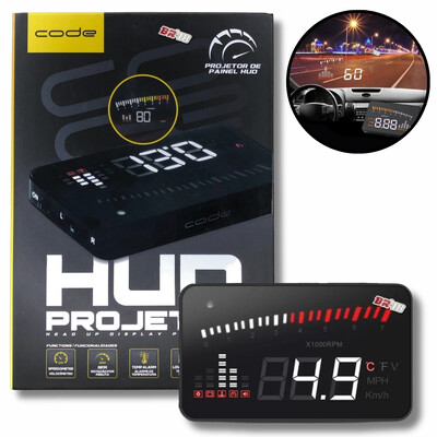 Foto Velocímetro Conta Giro Digital HUD Projetor de Velocidade no Para-brisa