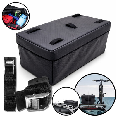 Foto Bolsa Maleiro Meio Teto Premium 180 Litros Impermeável Vulcanizado + Cinta Carga