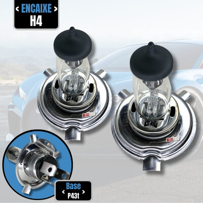 FotoPar Lâmpada Halógena Original Farol H4 60w/55w 12v P43t