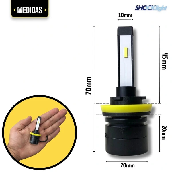 Super LED HeadLigth Nano S14 32w 6000k