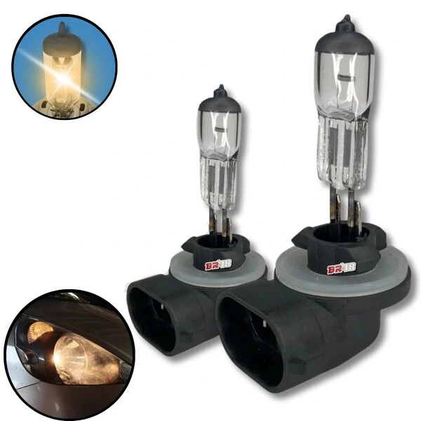 Par Lâmpada Halógena Reposição Original Farol H1 H3 H4 H7 H8 H11 H15 H16 H27 HB3 HB4