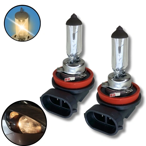 Par Lâmpada Halógena Reposição Original Farol H1 H3 H4 H7 H8 H11 H15 H16 H27 HB3 HB4
