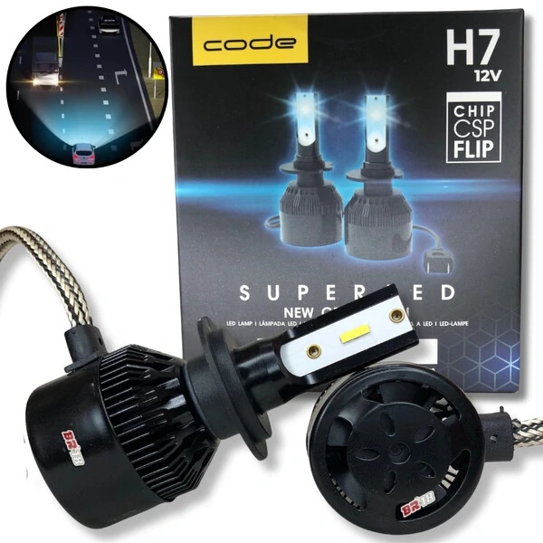Super Led Code H1 H3 H4 H7 H8 H9 H11 H16 H27 HB3 HB4 - 8000K