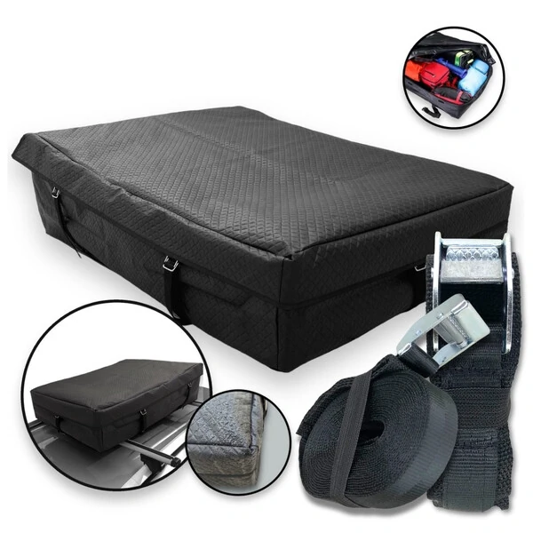 Bolsa Teto Maleiro Aero Impermeável 175 Litros + Cinta de Segurança Premium