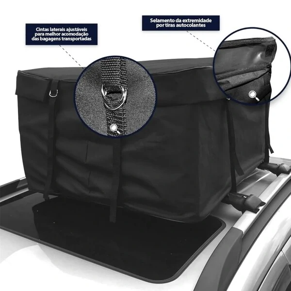 Bolsa Maleiro Teto Dobrável 340 Lts Com Cinta Premium De Segurança