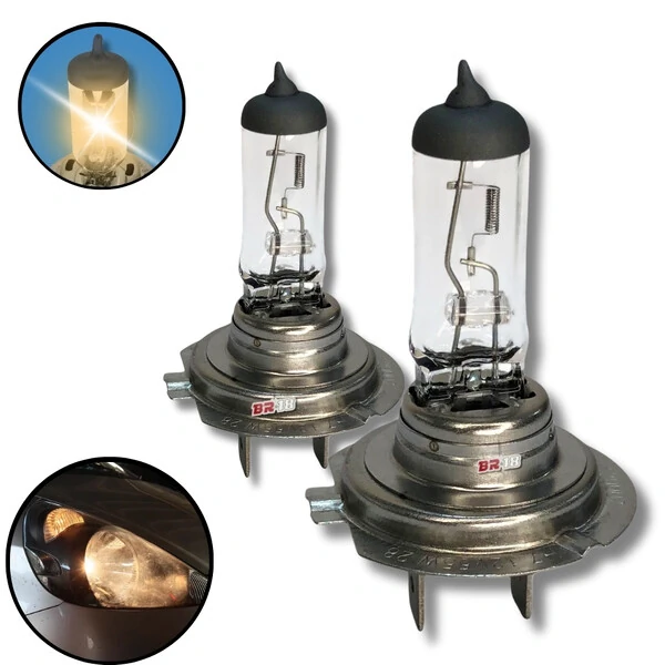 Par Lâmpada Halógena Reposição Original Farol H1 H3 H4 H7 H8 H11 H15 H16 H27 HB3 HB4