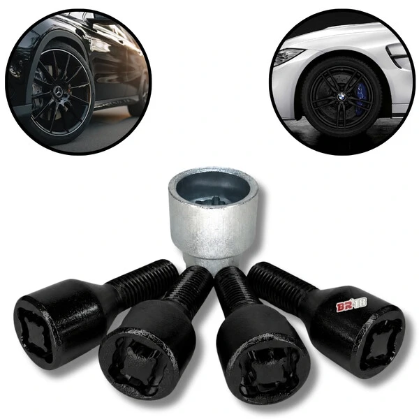 Parafuso Antifurto Preto M14 x 1,25mm BMW E Mini Cooper