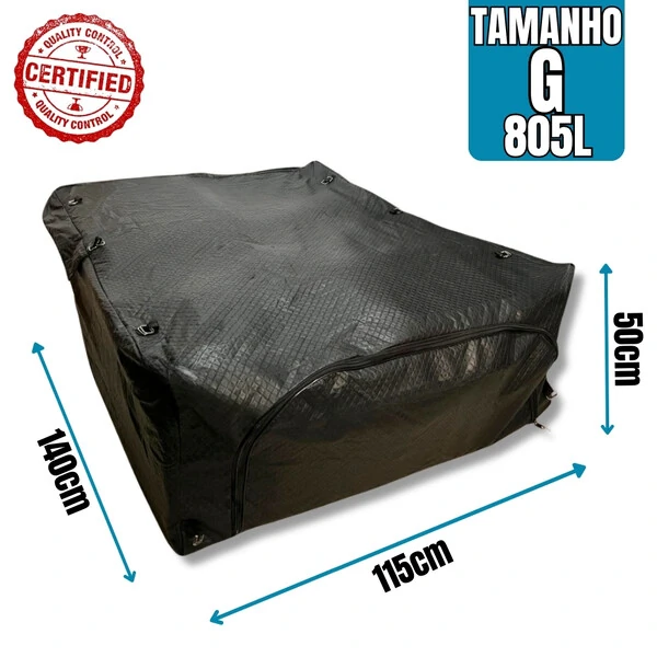 Bolsa Mala Caçamba Tam. G 805 Lts Impermeavel 115x140x50 Todas Picapes