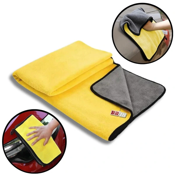 Pano Unitário Microfibra 60x30cm Premium Para Limpeza Automotiva