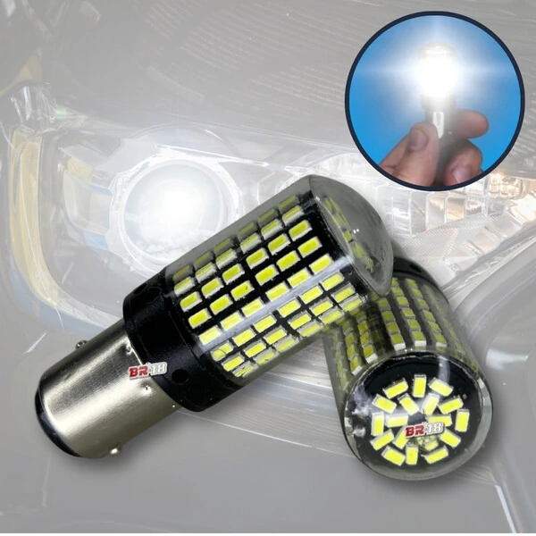 Par Lâmpadas Led Cambus 1157 2 Polos Luz Forte Diurna Drl