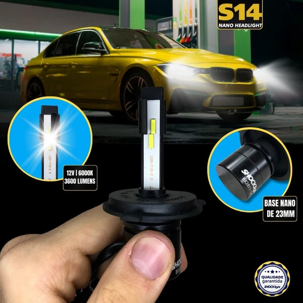 Super LED HeadLigth Nano S14 32w 6000k