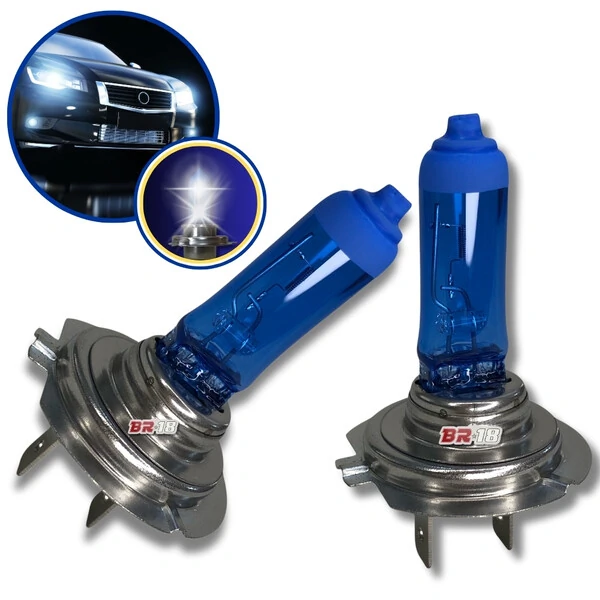 Lâmpada Super Branca H7 55w - Efeito Xenon 8500k (Par)