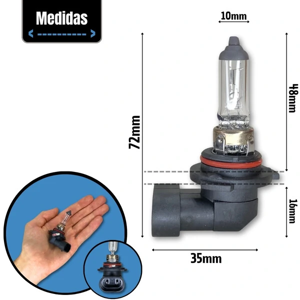 Par Lâmpada Halógena Reposição Original Farol H1 H3 H4 H7 H8 H11 H15 H16 H27 HB3 HB4