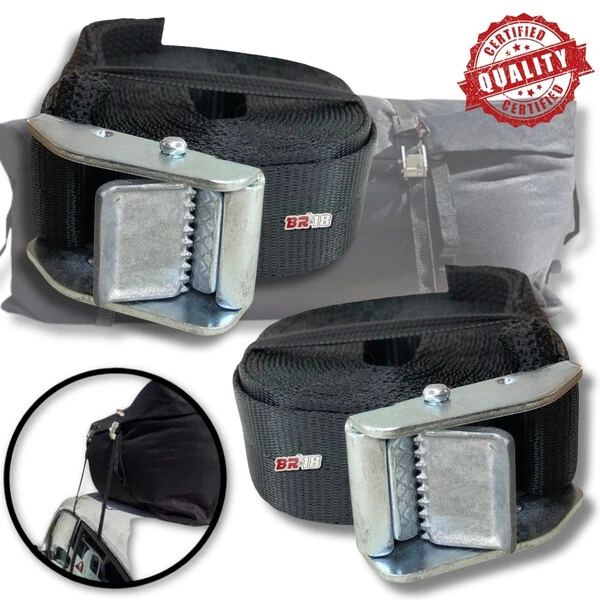 Cinta De Segurança Catraca Premium Fita 5 Metros Carga Carro Moto - PAR