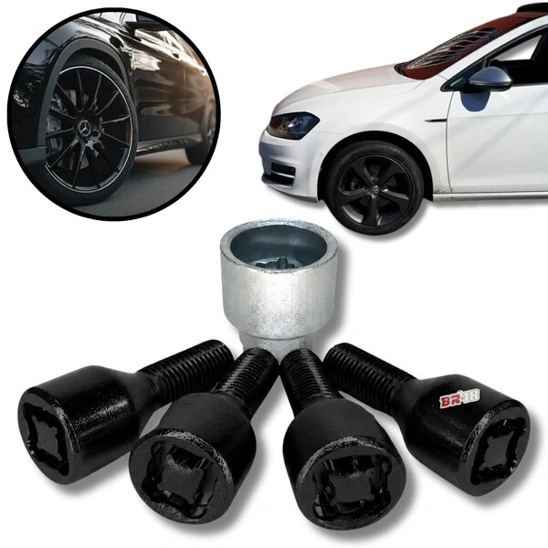 Parafuso Antifurto Preto M14 x 1,25mm BMW E Mini Cooper