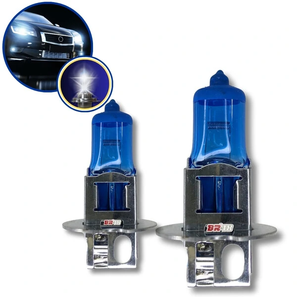 Lâmpada Super Branca H3 55w - Efeito Xenon 8500k (Par)