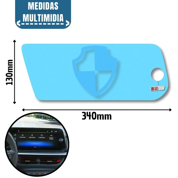 Kit Película Muldimitia e Velocimetro Chevrolet Tracker 2026 e Onix Automatico 2026