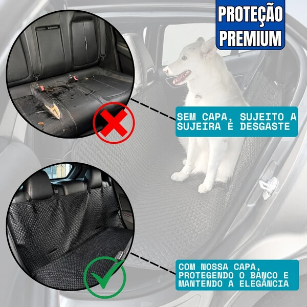Capa Pet Slim Protetora de Banco para Cachorro Gato Impermeável