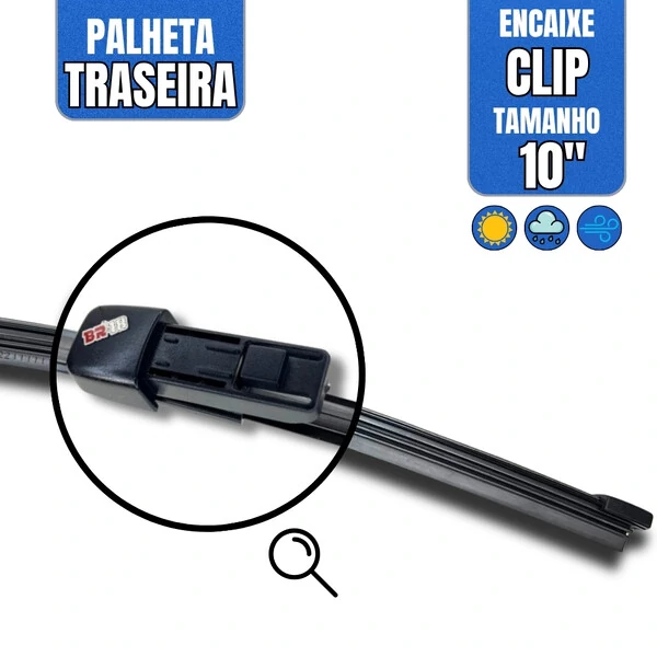 Palheta Especifica Silicone Limpador Traseiro Volkswagen Up 2014 A 2021
