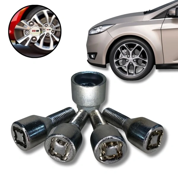 Parafuso Porca Antifurto Roda Caoa Chery 12x1,5