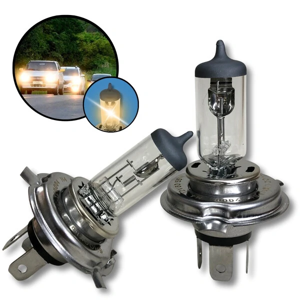 Par Lâmpada Halógena Reposição Original Farol H1 H3 H4 H7 H8 H11 H15 H16 H27 HB3 HB4